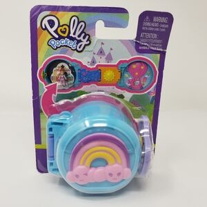 Mattel Polly Pocket Micro Compact Rainbow Cloud Hot Air Balloon with Clip